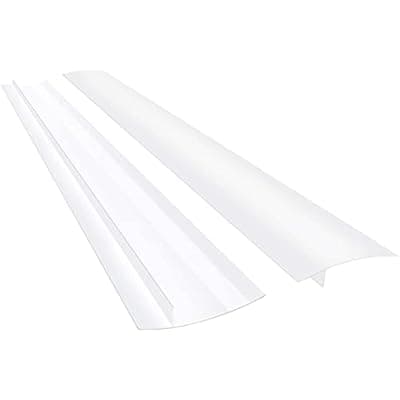 [liboyixi] Silicone Kitchen Stove Gap Covers, Kitchen Counter Gap Anti-Slip Non-Tacky Filler Seals Spills Between Counter, Stovetop, Oven, Washer, Sheat-resistant，et of 2 (25Inches, Translucent) by liboyixi