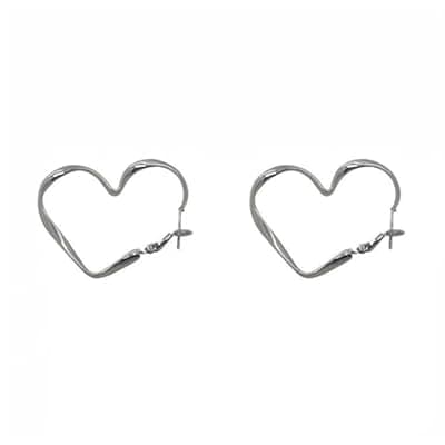 [LucaSng] Hoop Earring Sterling Silver 40mm Plated Gold/Silver Trendy Earrings for Women 2024 Lightweight Hypoallergenic Earrings
