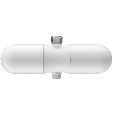 [SR SUN RISE] SR SUN RISE Duo Shower Filter - NSF Certified 20-Stage Shower Filter for Hard Water, Water Softener, Removes Chlorine, Heavy Metals, High Flow, Easy Replace Cartridge, Nourish Hair & Skin, Matte White