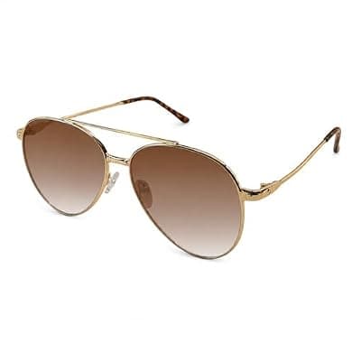 [Vylenxio] Vylenxio Oversized Aviator Sunglasses for Women Men, UV400 Gradient Lens Metal Frame Retro Shades, Classic Style, VY5805