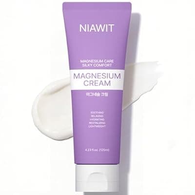 [NIAWIT] NIAWIT Magnesium Cream – Natural Magnesium Body Lotion for Muscle Relaxation & Deep Comfort – Moisturizing Day & Night Body Cream for Soothing Relief, Restful Sleep, Apply to Legs, Feet & Arms