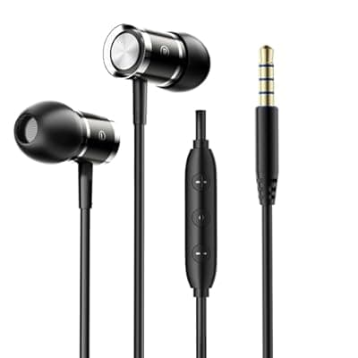 [BYZMODLX] Wired Earbuds with ENC Noise Cancelling Microphone, in Ear Monitor (IEM) Wired Headphones with 3.5mm Jack, HiFi Deep Bass Earphones for iPhone 16/15 Pro Max/PC/Gaming