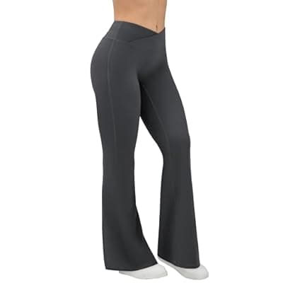 [EUYZOU] EUYZOU Yoga Pants Women High Waist Casual Soft Crossover Straight Leg Bottoms Leggings