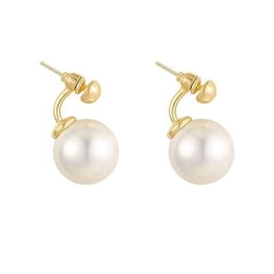 [LucaSng] Hoop Earring Sterling Silver 40mm Plated Gold/Silver Trendy Earrings for Women 2024 Lightweight Hypoallergenic Earrings