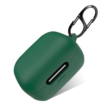 [Generic] Silicone Case Compatible with Anker Soundcore P30i, Shockproof Protective Cover with Carabiner for Easy Attachment, Designed for Men and Women (Green)