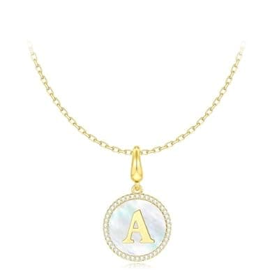 [Veskicy] Veskicy AAAAA Grade Artificial Zircon Inlaid Pendant Necklace for Women - Rainbow Mother-of-Pearl, Adjustable Size, and Beautiful Gift Box - Ideal Christmas Gift for Her, Friends, Sisters, and Moms