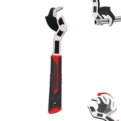 [DSBYKJ] DSBYKJ 1-Piece 10-Inch Universal Adjustable Wrench, 15-25mm Self-Locking Quick-Release Wrench, Multi-Functional Tool for Pipe Maintenance