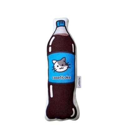 [PurrChase] PurrChase Large Size Premium Catnip Toy - 100% Original - Durable and Easy Clean - Crinkly & Squishy - Cat Gift - Cola Coke Size of Cats - Self Play for High Energy Indoor Cats