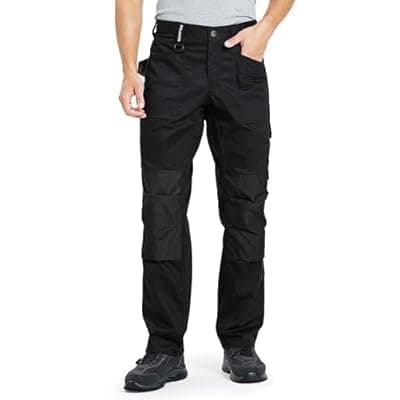 [SKPRO] DURAWERK Men's Work Pants, Carpenter Pants with Reinforced Knee Pad Pockets, Durable Cargo Pants