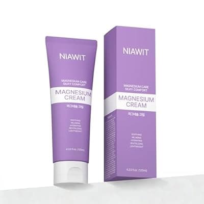 [NIAWIT] NIAWIT Magnesium Cream – Sweet Sleep & Muscle Relaxation, Body Moisturizer for Smoother, Firmer-Looking Skin with Magnesium, Shea Butter & Collagen | Lightweight, Gentle, Skin-Friendly Formula 125 ml