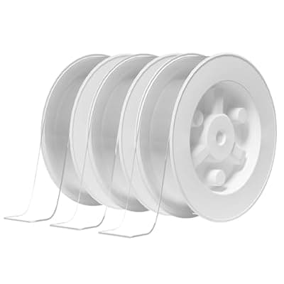 [PPB] Double Sided Tape for Heavy Duty Applications, Removable Mounting Tape, Nano Tape, Extra Large Clear Transparent Adhesive Strips for Poster Carpet Picture Hanging Strip Rug Wall Outdoor, 3-Pack