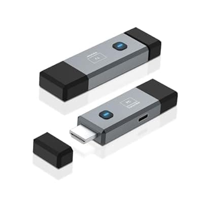 [LNN] LNN Wireless HDMI Transmitter and Receiver 1080P 60Hz, Dual Band 2.4G+5G Signal, 165ft Range, Plug & Play HDMI Extender Kit for TV, Projector, Laptop, Camera, Conference & Home Theater