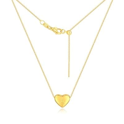 [Veskicy] Veskicy Dainty Initial Necklaces for Women | Heart Pendant Gifts for Women | Adjustable Size