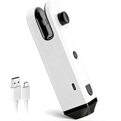 [TIIXXE] TIIXXE Upgraded 4 in 1 Mini Bag Sealer, Rechargeable Chip Bag Sealer Heat Seal with Cutter, Bottle Opener, Flash-light and Magnet, Portable Handheld Bag Resealer for Plastic Bags Snack & Food Storage