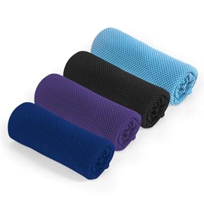 [KISS QUEEN] KISS QUEEN 4 Pack Cooling Towel for Gym Fitness Yoga Hiking,Hot Weather Cool Towels Cloth Rags Wrap for Neck Face(4 Pack-02)