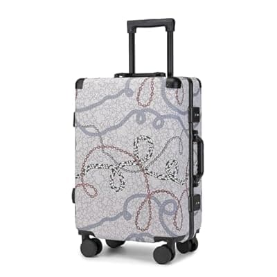 [VH&GRED] VH&GRED Fashionable Durable Leather Suitcase - Lightweight Large Carry on Luggage Travel Luggage for Women with 4 Spinner Wheels, TSA Lock, Water-Resistant & Elegant Design Leather Luggage