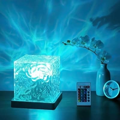 [Mavsigak] Mavsigak 2026 New Ocean Wave Projector Light, 16 Color Touch & Remote Ocean Lamp, 3D Water Ripple LED Night Light, Romantic Ambient Lighting for Bedroom, Kids Room, Meditation, Relaxation, Home Decor