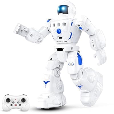 [BAZOLOTA] BAZOLOTA Robot Toys for Kids, Programmable Remote Control Robot with Walking, Sliding, Singing and Dancing, RC Gesture Sensing Control Smart Robots for Age 3-12 3-5 Kids Christmas Birthday