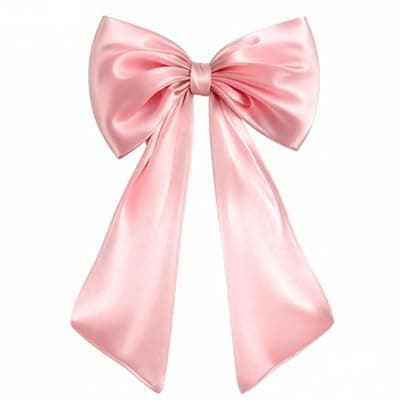 [ViKiulen] ViKiulen 40x24 Inch Large Pink Bow for Coquette Room Decor, Big Pink Bow Decor for Birthday Party Backdrop Wall, Giant Ribbon Tie Hanging Wall Decor Wedding Baby Shower Bridal