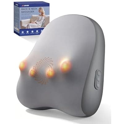 [JZBRAIN] JZBRAIN Back Massager for Pain Relief Deep Tissue : Lower Back Massager with Heat - Corded Design to Lower Back Comfort, Relaxation Device for Home Office Use