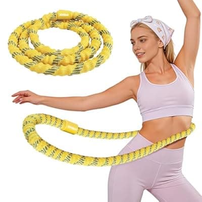 [SOHIDAS] SOHIDAS Soft Hula Hoop for Adults 3.3lb Weighted Hula Hoops for Women Weight Loss Pilates Equipment Infinity Hoop Soft Spring Weighted Hoop for Adults Women Beginners Kids Home Travel Gym