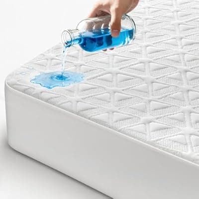[AVIKEN] AVIKEN Waterproof Mattress Protector Queen Size, Soft Breathable Mattress Pad with Deep Pocket 8"-21", Noiseless 3D Air Fabric Cooling Mattress Cover for Bed, Machine Washable, White