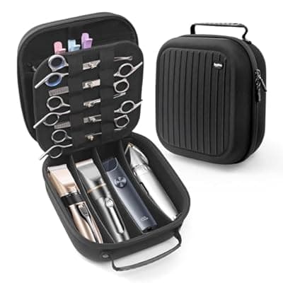 [Krypthos] Krypthos Hard Travel Case for Hair Clippers & Hair Cutting Barber Supplies, Portable Clipper Storage Holder Organizer, Trimmer Storage Case for Barbers Supplies, Hair Cutting Razor Guard Grooming Kits