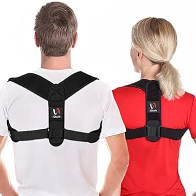 [Schiara] Schiara Posture Corrector for Men and Women, Comfortable Upper and Back Brace, Adjustable Back Straightener Support for Back, Shoulder and Neck