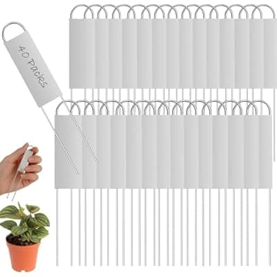 [Bendical] 40 Pieces Metal Plant Labels 6 Inch Zinc Metal Plant Tags Garden Label Markers Outdoor Planting Garden Markers for Plants Vegetables Herb Seedlings Flowers