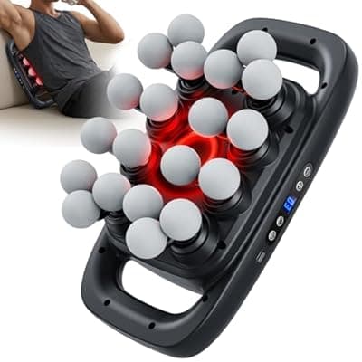 [Jogfit] Jogfit 20 Head Massage Gun Set, Deep Tissue Muscle Massager with 3 Modes & 30 Intensities,Quiet Multi Head Massage Gun for Back/Hips/Legs/Shoulders/Foot Body Muscle Pain Relief