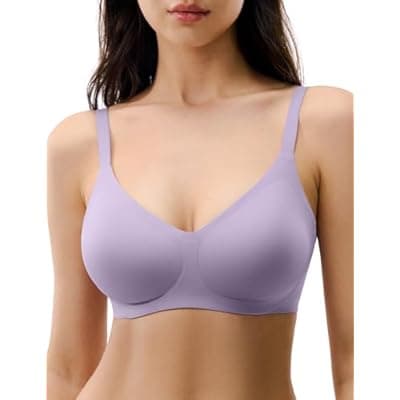 [Lehoba] Lehoba Women's Wireless Push Up Bra Seamless Comfortable Bras No Underwire Full Coverage Everyday Bralettes