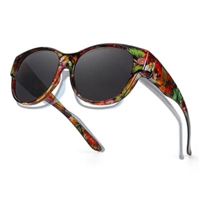 [SODQW] Xfeel Polarized Sunglasses Over Glasses for Women Trendy Shades Over Prescription Eyeglasses Sun Glasses