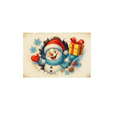 [Carastora] Carastora Fun Christmas Snowman Holiday Doormat, Anti-Fatigue mat, Durable, Non-Slip Design, Suitable for Indoor and Outdoor use, Home Decoration, Housewarming Gift, Size: 20 x 31 inches