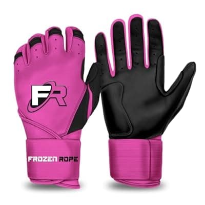 [F3 GAMEDAY] F3 Frozen Rope Batting Gloves - Premium Leather (0.9mm) Long Cuff Batting Gloves - Pro-Grade Baseball and Softball Gloves - Men, Women, and Youth Sizes