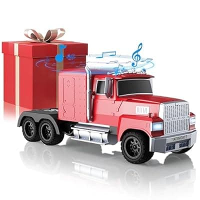 [AONOX] AONOX Cybertruck Bluetooth Speaker, Mini Bluetooth Car Speaker with LED Lights, FM Radio, USB TF Card, TWS Stereo Sound, for Desk Gaming Outdoor, Gift for Car Lovers