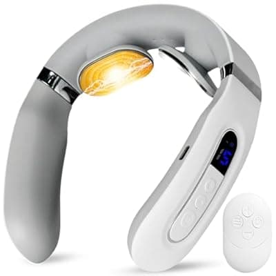 Richie House Neck Massager with Heat, Neck Massager for Pain Relief Deep Tissue, Portable Deep Tissue Relaxation for Home, Office & Travel, Ideal Gift for Women & Men