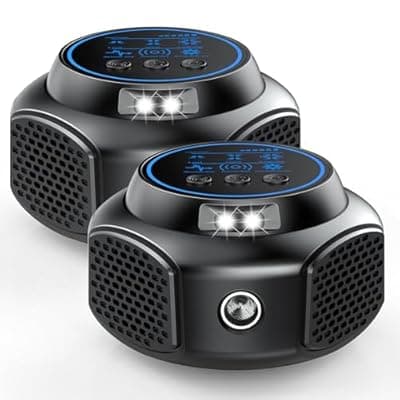 [BORHOOD] Ultrasonic Pest Repellent Plug-in, Electronic Mouse Traps & Insect Repellent, Pest Control for Rodent, Roach, Ant, Squirrel, Spider, Bugs, Mouse, Rat, Bat for Home, Office, Warehouse Black 2 Pack