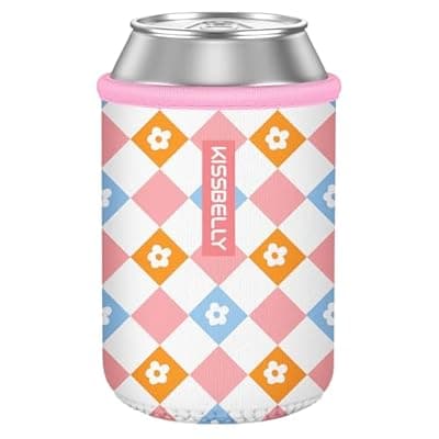 [KISSBELLY] Can Cooler Sleeve, Insulated Neoprene Can Sleeve Cover Reusable Can Drink Sleeve Holder for Beverages Cans Bottles BBQs Decor Party Favors