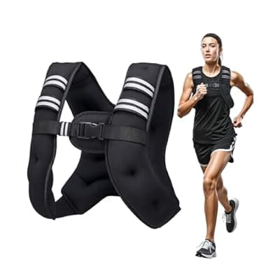 [OYY] OYY Weighted Vest for Men Women, 12lbs Adjustable Running Vest with Reflective Stripe, Comfortable Body Weight Vests for Workout, Strength Training, Running, Walking, Jogging