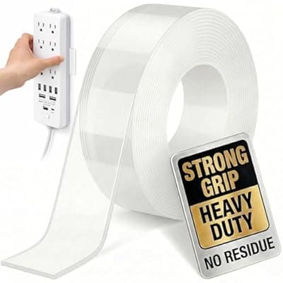 [Bekhic] Bekhic® Double Sided Tape Heavy Duty(Extra Large 16.5FT), Clear Mounting Tape Nano Double Sided Adhesive Tape,Picture Hanging Adhesive Strips Poster Tape