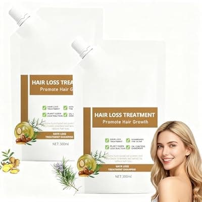 [Ciirvoe] 300ml Anti-Hair Fall Hair Loss Shampoo - Promote Hair Growth, Enriched with Multiple Plant Extracts, Suitable for All Hair Types (2 Bottle)