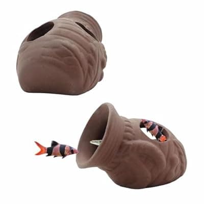 [FUSONGQINTANG] FUSONGQINTANG Set of 2 Ceramic Hiding Fish Shrimp Hiding Cave Fish Tank Accessories for Fish Tank Aquarium Landscape Decoration