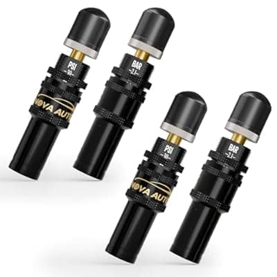 4PCS Tire Deflator(10-30 PSI),Adjustable Auto-Stop Tire Deflators Offroad Accessories,Air Down Tire Deflators 4x4,Screw-on Air Down Tire Tool for Trucks,Motorcycle,Jeep