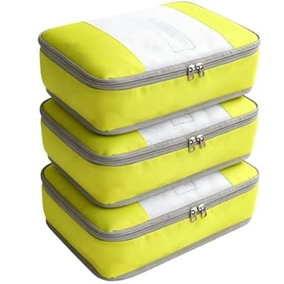 [POPPAP] Packing Cubes for 22" Suitcase Travel Luggage Organizers - Travel Organizer Bags Luggage Clothes Accessories Storage Carry on Suitcase Packing Pouches Bag For Men Women Kids 1/2X3PACK