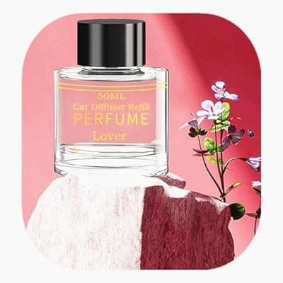 [ZYCZFC] Smart Car Air Fresheners Refill 50ML Made with Natural Plant Extracts Compatible with Various Car Diffuser Refill Universal Perfume Available for 3-5 Months (Lover)