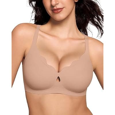 [ProKloud] ProKloud Bras for Women No Underwire Wireless Jelly Bras Full Coverage Seamless Push Up Bralettes Support Tshirt Bra