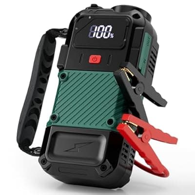 [BOFEKTE] Portable Car Battery Jump Starter, 3000A - 12V Portable Jump Box for 6.0L Diesel & 8.0L Gas, Compact Battery Jump Pack, Extended Smart Jumper Cables Equipped, USB Outputs, and Lights