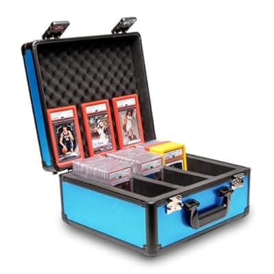 [Panopply] Panopply SLAB ARMOR 3 Row Graded Card Storage Box PSA Card Slab Case For Graded cards Hold 120+ Slabs Graded Card Case PSA Graded Card Storage Sports Baseball Card Collector Gifts (ROYAL BLUE)