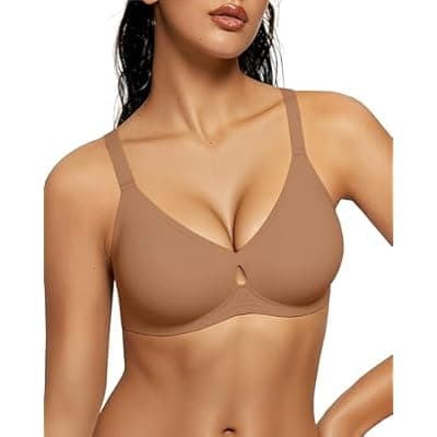 [LetsJoli] LetsJoli Wireless Bras for Women No Underwire Jelly Bras Seamless Push Up Full Coverage Bralettes Comfortable Everyday Bra
