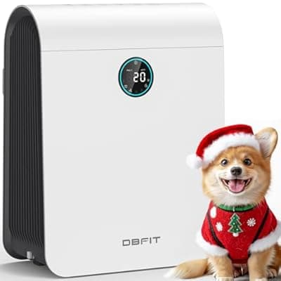 [DBFIT] Air Purifiers for Home Large Room Up to 2590 ft² with PM 2.5 Display Air Quality Sensor, DBFIT H13 HEPA Air Purifier with Washable Filter, Auto Mode, Air Cleaner for Smoke Dust Pollen Pets Hair Odor